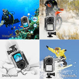 PULUZ Custodia subacquea impermeabile da 60 m per unità fotocamera DJI Action...