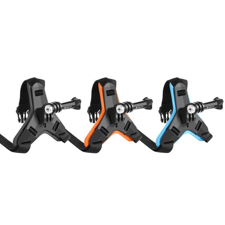 PULUZ Supporto per sottogola per casco da motociclista per GoPro, DJI Osmo Ac...