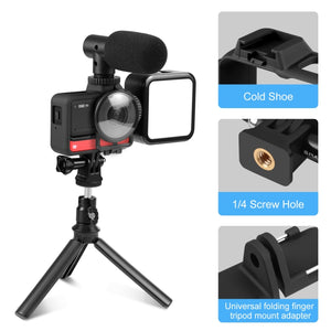 Custodia con telaio in plastica PULUZ con protezione per lente per Insta360 O...