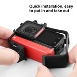 Custodia con telaio in plastica PULUZ con protezione per lente per Insta360 O...