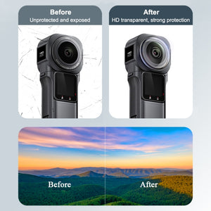 PULUZ Lens Guard Copertura protettiva per PC per Insta360 ONE RS 1 pollice 36...
