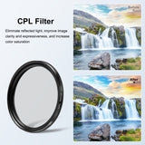 PULUZ 52mm CPL + filtro obiettivo UV con anello adattatore per GoPro HERO12 N...