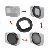 PULUZ 52mm CPL + filtro obiettivo UV con anello adattatore per GoPro HERO12 N...