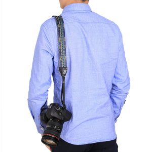 Tracolla per fotocamera con tracolla serie multicolore in stile etnico retrò ...