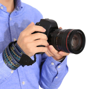 Tracolla per fotocamera con tracolla serie multicolore in stile etnico retrò ...