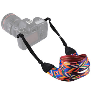 Tracolla per fotocamera con tracolla serie multicolore in stile etnico retrò ...