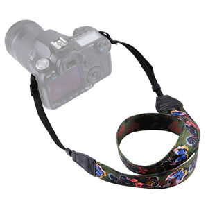 Tracolla per Fotocamera in Stile Etnico Retrò – Cinturino Universale Multicolore per DSLR Canon, Nikon, Sony, Fuji e Altre