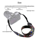 Tracolla per Fotocamera in Stile Etnico Retrò – Cinturino Universale Multicolore per DSLR Canon, Nikon, Sony, Fuji e Altre