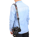 Tracolla per Fotocamera in Stile Etnico Retrò – Cinturino Universale Multicolore per DSLR Canon, Nikon, Sony, Fuji e Altre