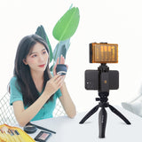 PULUZ Supporto per treppiede da scrivania in plastica con morsetto per telefo...