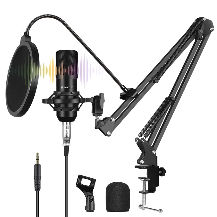 PULUZ Microfono a condensatore Studio Broadcast Kit microfono professionale p...