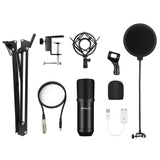 PULUZ Microfono a condensatore Studio Broadcast Kit microfono professionale p...