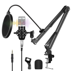 PULUZ Microfono a condensatore Studio Broadcast Kit microfono professionale p...