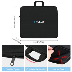 PULUZ Anello da 46 cm con luci a LED Borsa portaoggetti portatile con cernier...