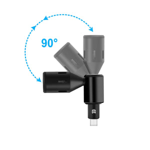 PULUZ USB-C / Type-C Jack per telefono cellulare Microfono regolabile a conde...