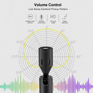 PULUZ USB-C / Type-C Jack per telefono cellulare Microfono regolabile a conde...