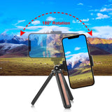 Treppiede da Tavolo PULUZ per Vlogging – Supporto in Legno Intarsiato e Lega di Alluminio con Vite 1/4", Compatto e Portatile