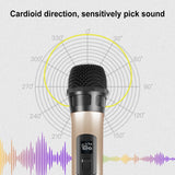 Microfono dinamico wireless UHF PULUZ con display LED, UHF
