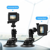Supporto a ventosa per auto PULUZ con morsetto per telefono/vite/adattatore p...