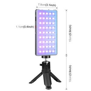 PULUZ RGB Couleur LED Beauté Lumière de Remplissage Poche Vlogging Photographie Lumière...