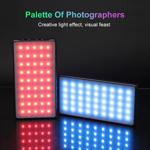 PULUZ RGB Couleur LED Beauté Lumière de Remplissage Poche Vlogging Photographie Lumière...