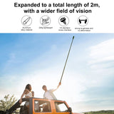 PULUZ Monopiede in metallo per selfie stick da 2 m per Insta360 One RS / X2 /...
