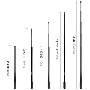 PULUZ Monopiede in metallo per selfie stick da 3 m per Insta360 One RS / X2 /...