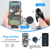 PULUZ Kabelloses Lavaliermikrofon für iPhone/iPad, 8-poliger Empfänger...