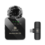 Microfono lavalier wireless PULUZ per telefono di tipo C, ricevitore di tipo ...