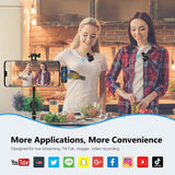 Microfono Lavalier Wireless PULUZ 2.4G con Ricevitore USB-C – Doppio Microfono per Smartphone Android