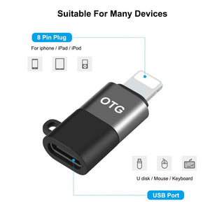 PULUZ PD OTG-Adapter 8-polig auf USB-C / Typ-C, 8-poliger OTG-Adapter