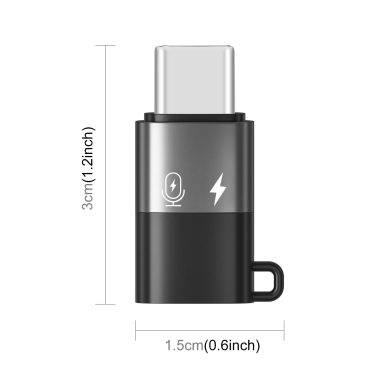 Adattatore PULUZ USB-C / Tipo-C a USB-C / Tipo-C OTG - Lega di Alluminio, Trasmissione Dati e Ricarica Veloce