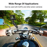 Supporto base con bullone a U per manubrio moto PULUZ per GoPro e altre actio...