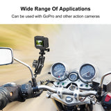 PULUZ Supporto per moto Specchio Base Foro Fisso per GoPro e altre action cam...