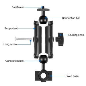 Supporto fisso per specchietto retrovisore per moto PULUZ per GoPro e altre a...