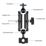 Supporto fisso per specchietto retrovisore per moto PULUZ per GoPro e altre a...