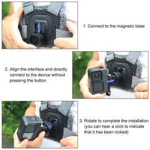 Adattatore per base magnetica a sgancio rapido per action cam PULUZ����������...