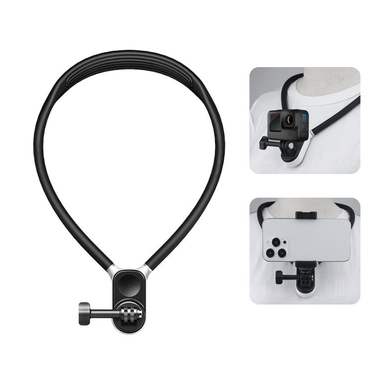 PULUZ Lazy Neck Bracket POV-View-Halterung mit Telefonklemme für Action-Cam...