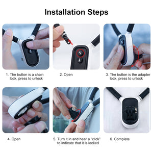 PULUZ Lazy Neck Bracket POV-View-Halterung mit Telefonklemme für Action-Cam...