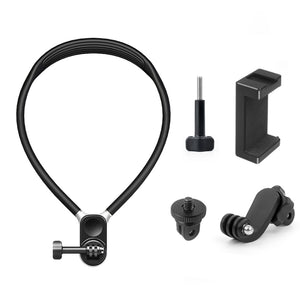 PULUZ Lazy Neck Bracket POV-View-Halterung mit Telefonklemme für Action-Cam...