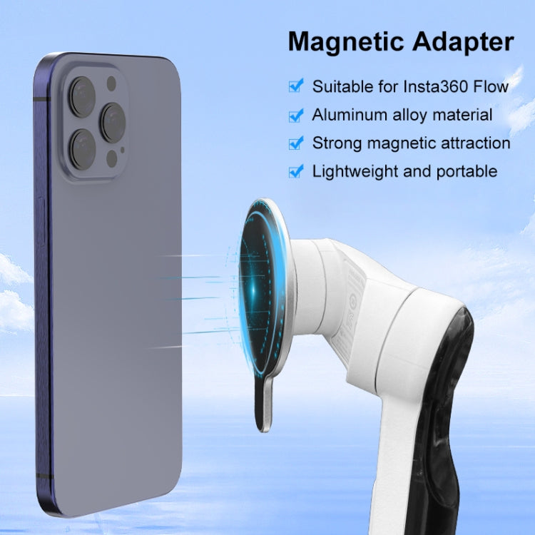 Adattatore MagSafe PULUZ per Insta360 Flow - Supporto Magnetico per iPhone e Altri Telefoni