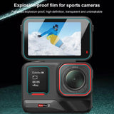 PULUZ 3 in 1 Pellicola in Vetro Temperato per Insta360 Ace Pro 2 - Protezione Schermo e Obiettivo