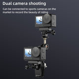 Supporto per Telecamera con Clip per Parabrezza Moto PULUZ - Adattabile a GoPro, DJI, Insta360