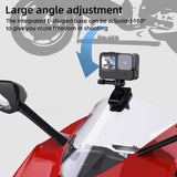 Supporto per Telecamera con Clip per Parabrezza Moto PULUZ - Adattabile a GoPro, DJI, Insta360