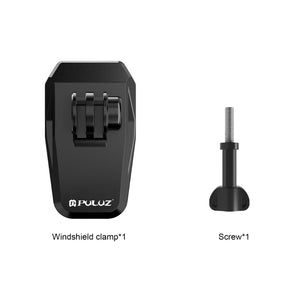Supporto per Telecamera con Clip per Parabrezza Moto PULUZ - Adattabile a GoPro, DJI, Insta360