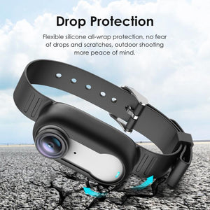 Custodia in Silicone per Insta360 GO 3S con Cinturino da Polso - Protezione Completa e Versatile