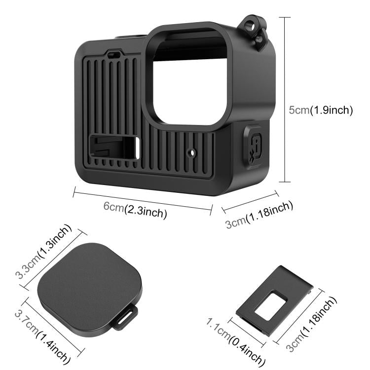 Custodia Protettiva in Silicone con Interfaccia Laterale per GoPro HERO 2024 - Protezione Completa