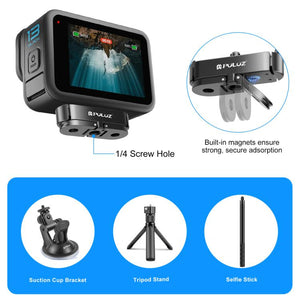 Base in Metallo a Sgancio Rapido Magnetico per GoPro HERO13 Black - Leggera e Resistente
