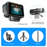 Base in Metallo a Sgancio Rapido Magnetico per GoPro HERO13 Black - Leggera e Resistente