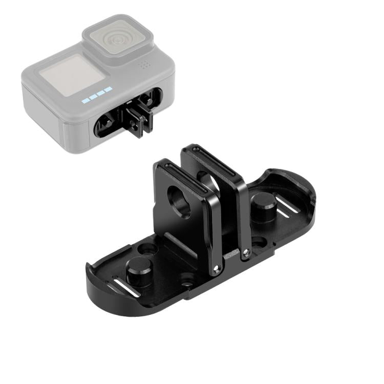 PULUZ Base Pieghevole Magnetica a Sgancio Rapido per GoPro HERO12/11/10/9/8/MAX – Adattatore Universale in Alluminio con Foro da 1/4”